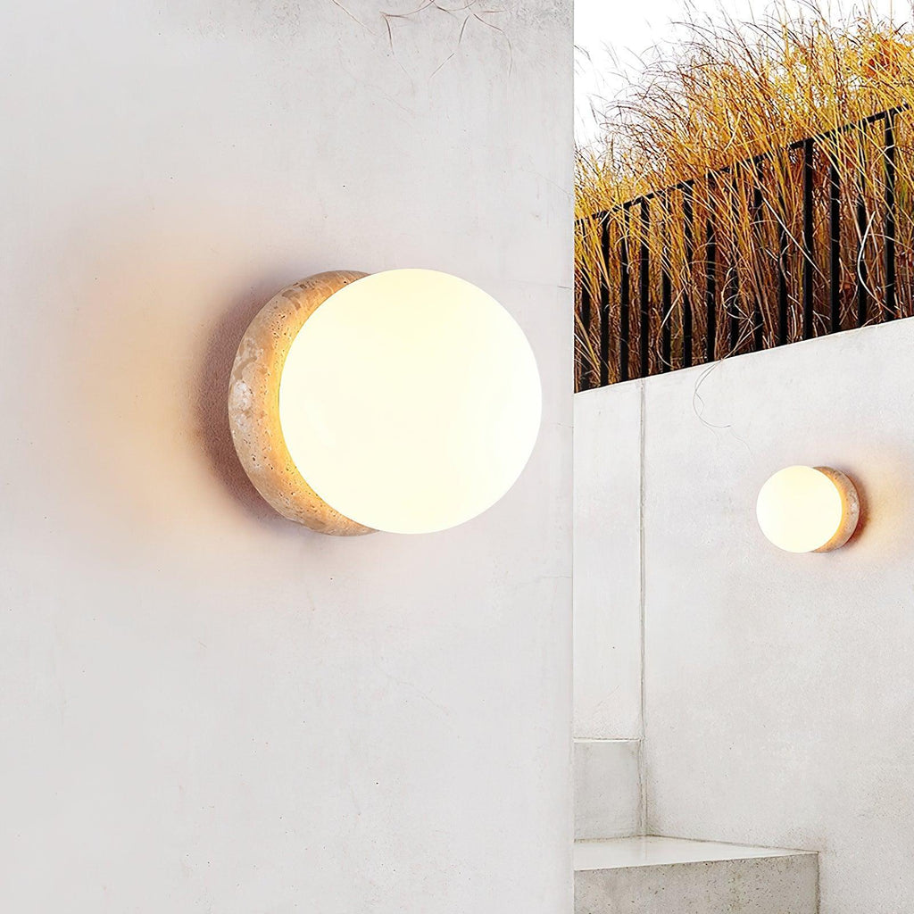 Loamcliff Travertine Wall Light