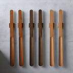 Long-Handled Magnetic Wooden Shoe Horn, 55 cm, Integrated Magnet in Handle, view 2