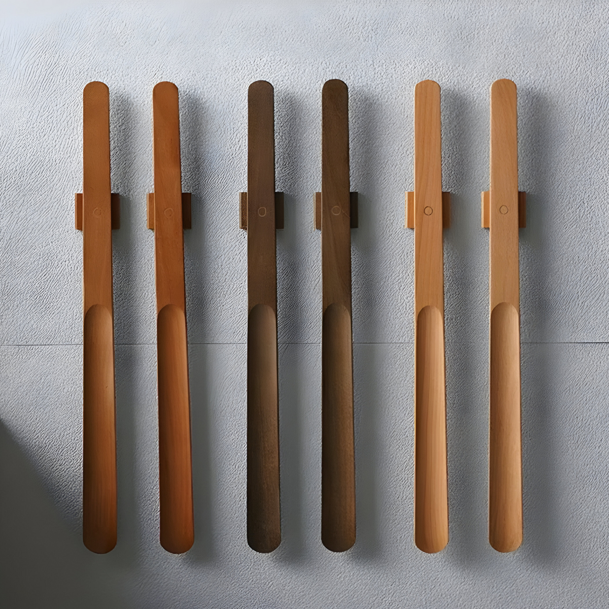 Long-Handled Magnetic Wooden Shoe Horn, 55 cm, Integrated Magnet in Handle, view 2