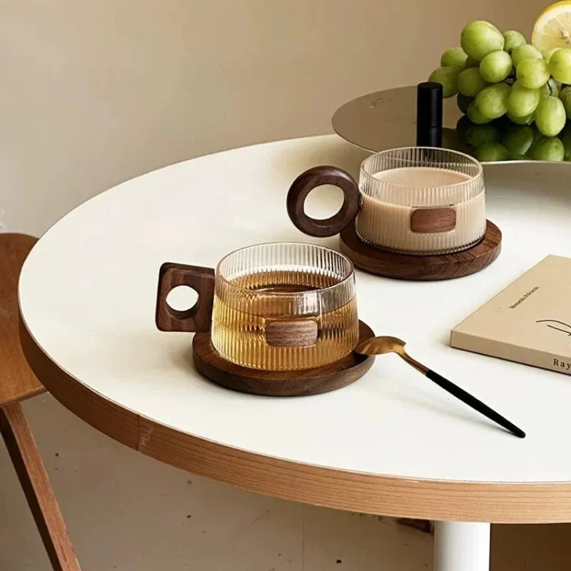 Lorarno Glass Coffee Mug Set