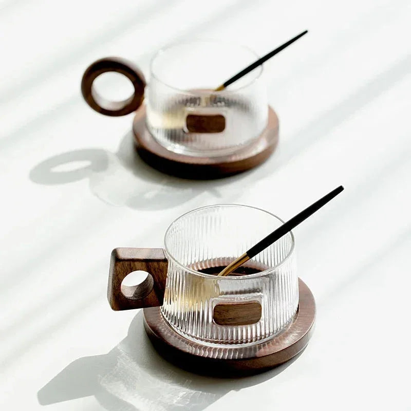 Lorarno Glass Coffee Mug Set