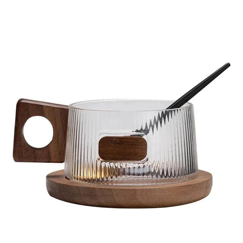 Lorarno Glass Coffee Mug Set