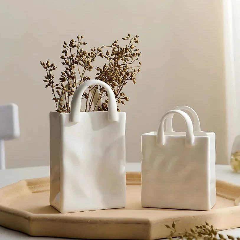 Lorova Ceramic Handbag Vase