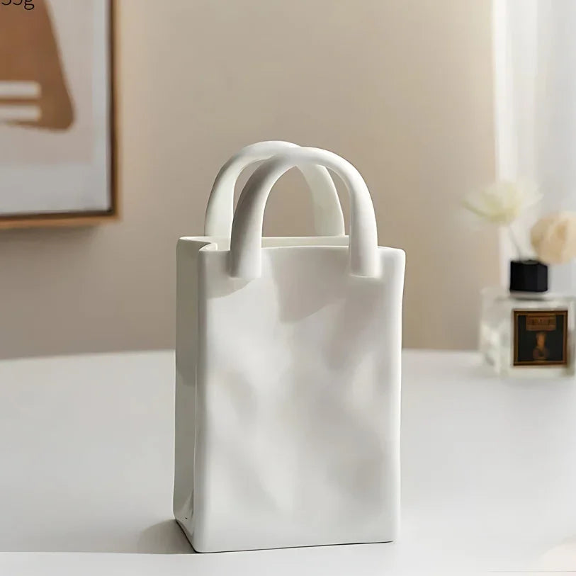 Lorova Ceramic Handbag Vase