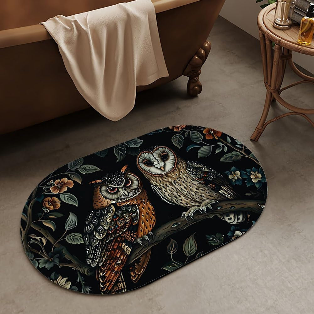 Luxurious Abstract Marble Design Bath Mat | High & Bury