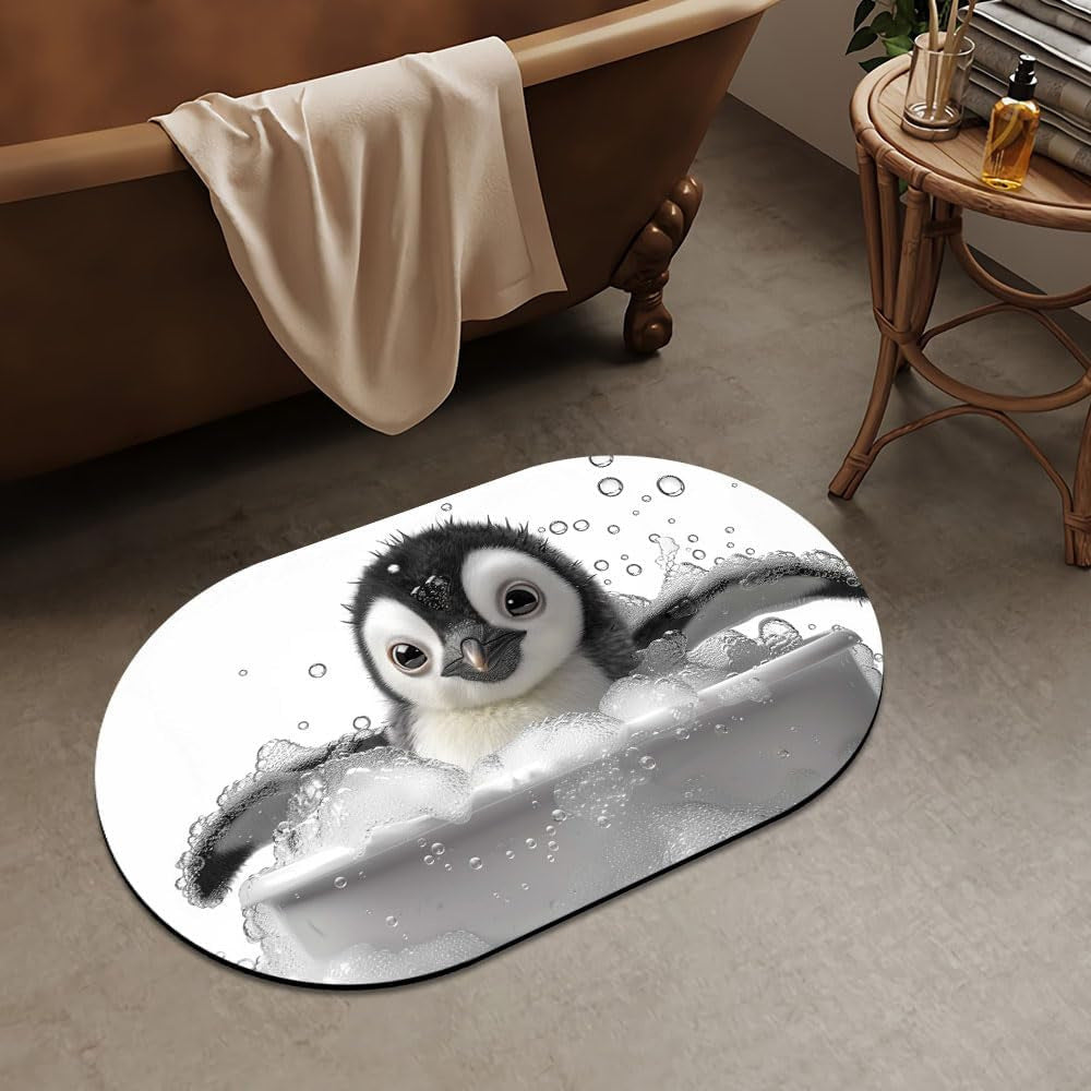 Luxurious Abstract Marble Design Bath Mat | High & Bury