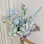 Luxurious Artificial Flower Bouquet with Blooming Orchids | High & Bury