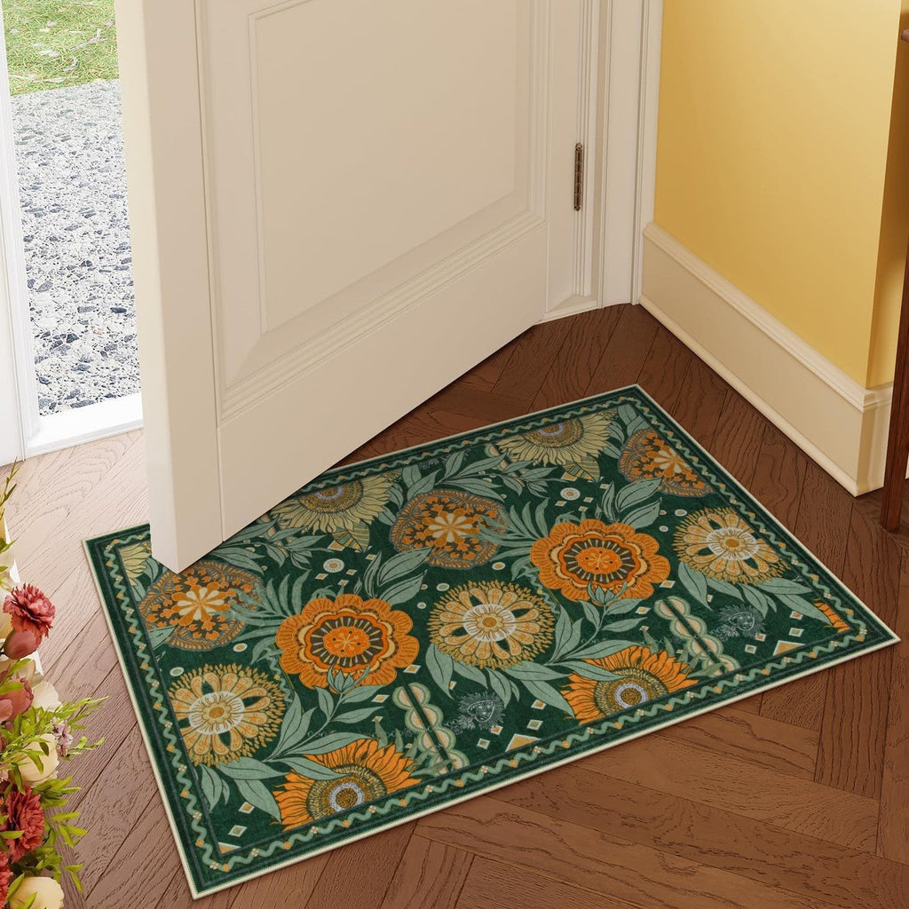 Luxurious Floral Design Bath Mat | High & Bury