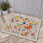 Luxurious Floral Design Bath Mat | High & Bury