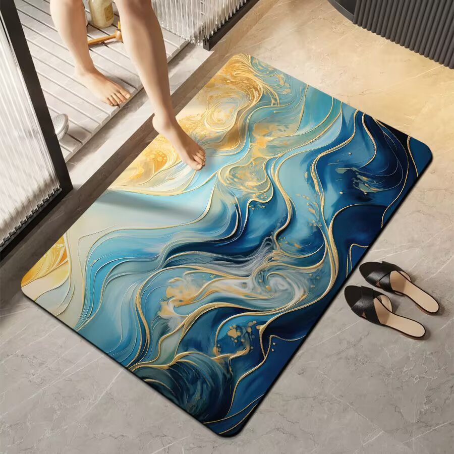 Luxurious Marble Finish Mat | High & Bury