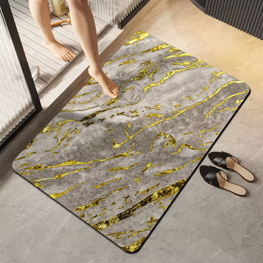Luxurious Marble Finish Mat | High & Bury