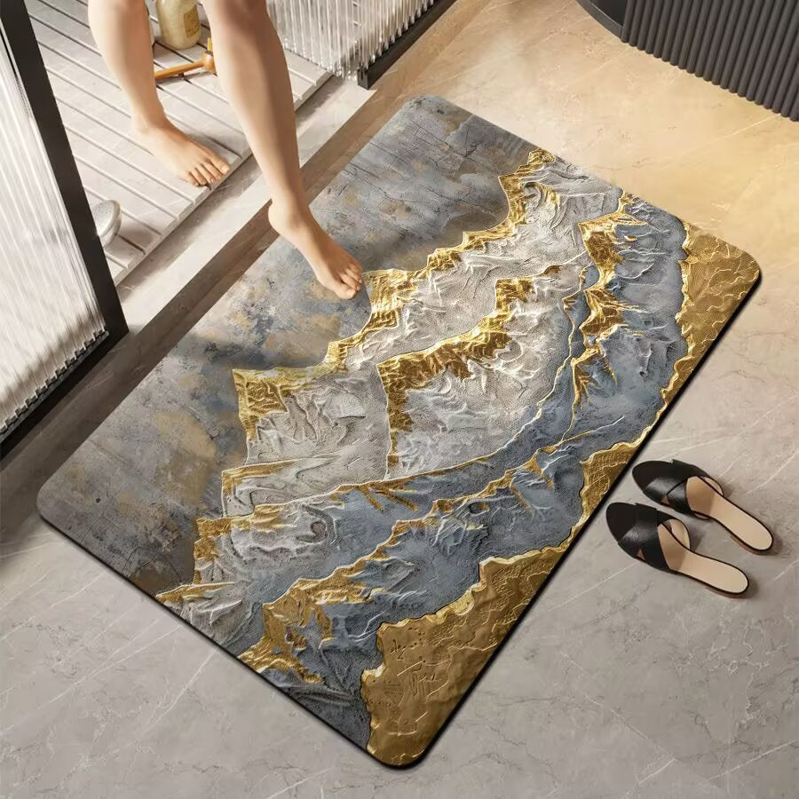 Luxurious Marble Finish Mat | High & Bury