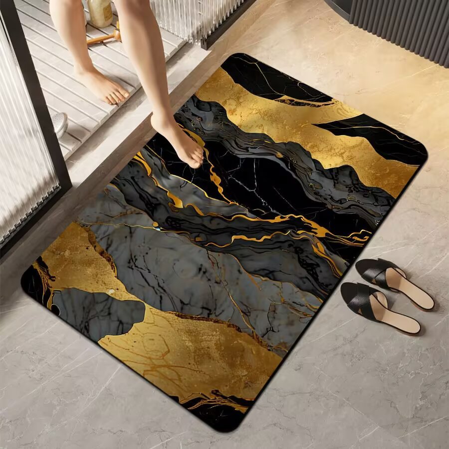 Luxurious Marble Finish Mat | High & Bury