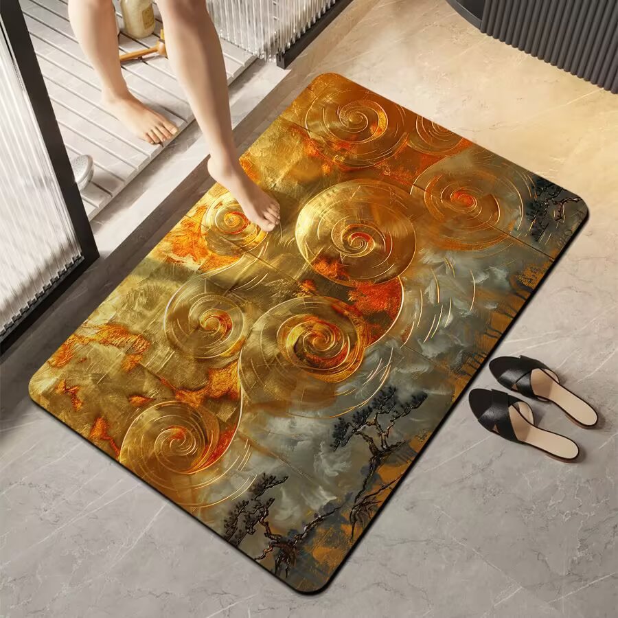 Luxurious Marble Finish Mat | High & Bury