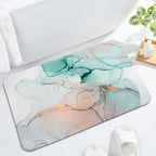 Luxury Abstract Marble Design Bath Mat | High & Bury