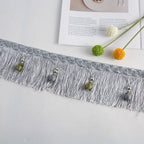Luxury Fringe Braid with Bead Trim | High & Bury