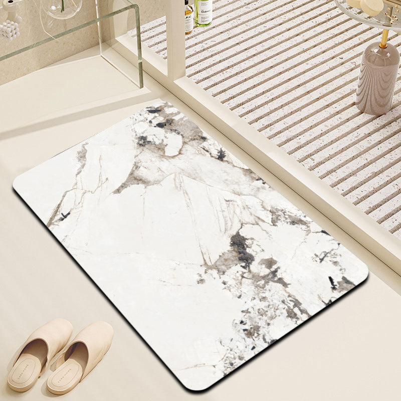 Luxury Marble Texture Bath Mat | High & Bury
