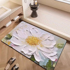 Luxury Textured Floral Bath Mat | High & Bury