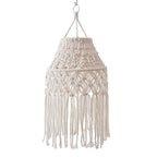 Macrame Bohemian Hanging Pendant Light Shade | High & Bury