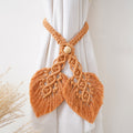 Macrame Curtain Tieback Golden Yellow | High & Bury