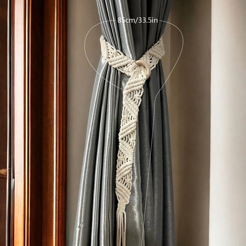 Macrame Curtain Tieback | High & Bury