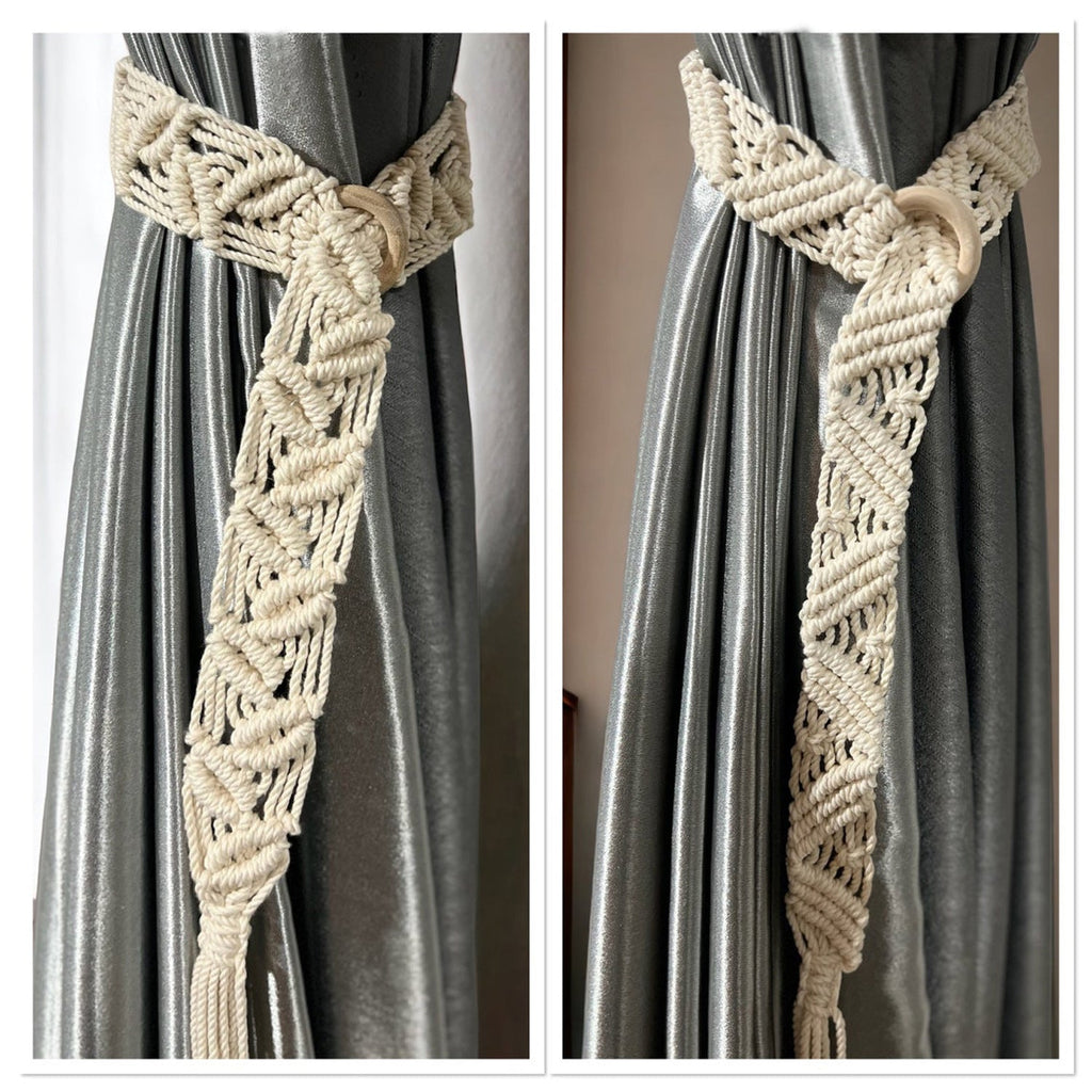 Macrame Curtain Tieback | High & Bury