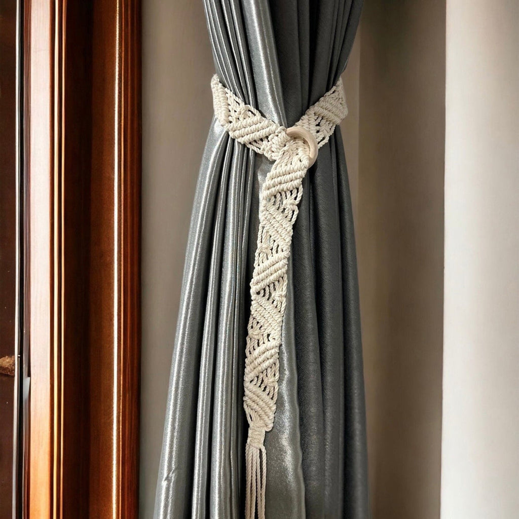 Macrame Curtain Tieback | High & Bury