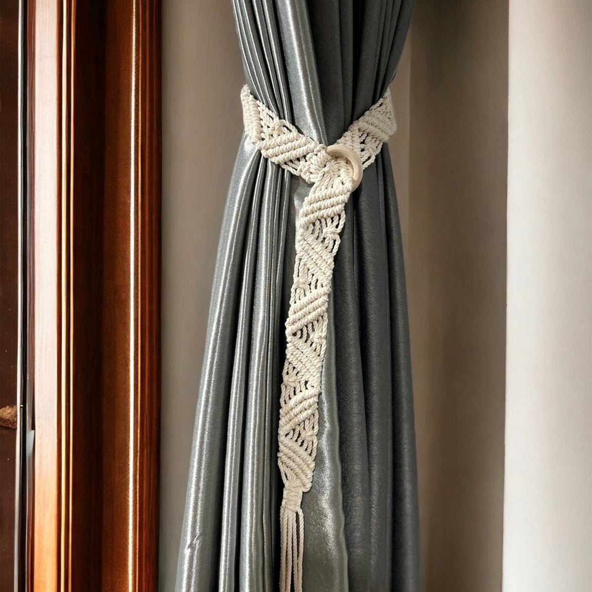 Macrame Curtain Tieback | High & Bury