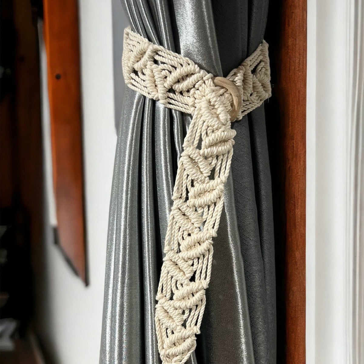 Macrame Curtain Tieback | High & Bury