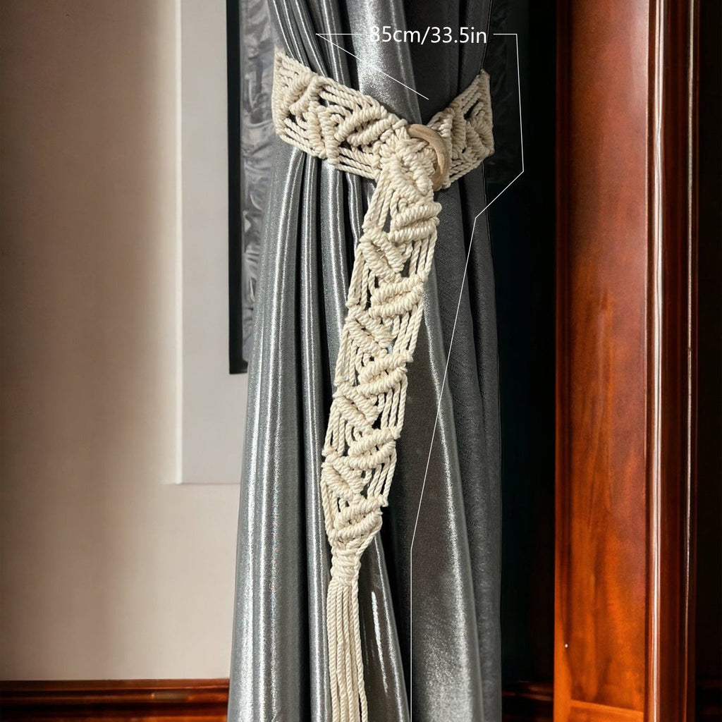 Macrame Curtain Tieback | High & Bury