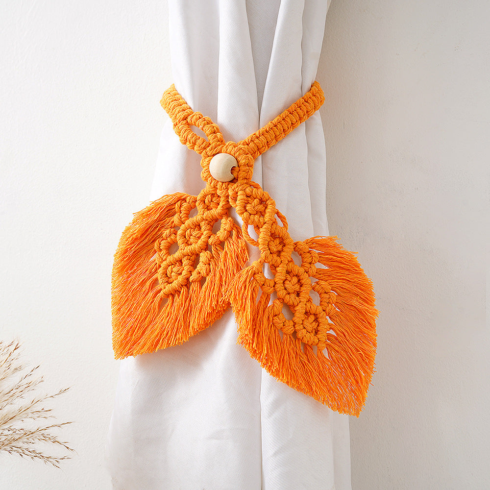 Macrame Curtain Tieback Holder | High & Bury