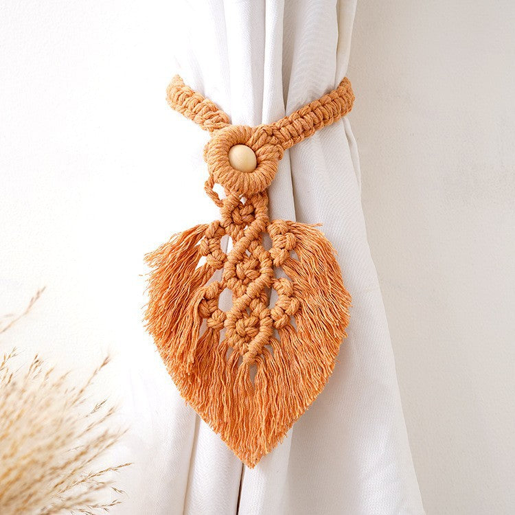 Macrame Curtain Tieback Holder | High & Bury