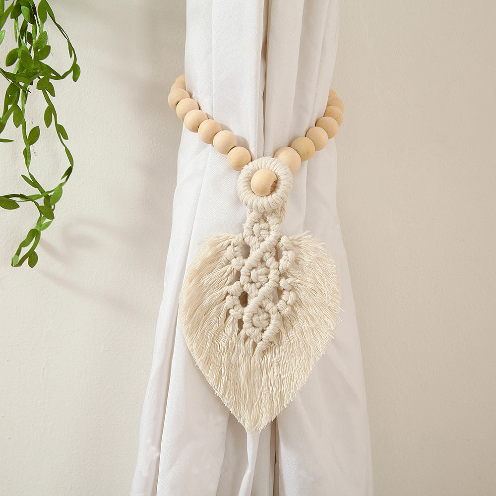 Macrame Curtain Tieback Holder | High & Bury