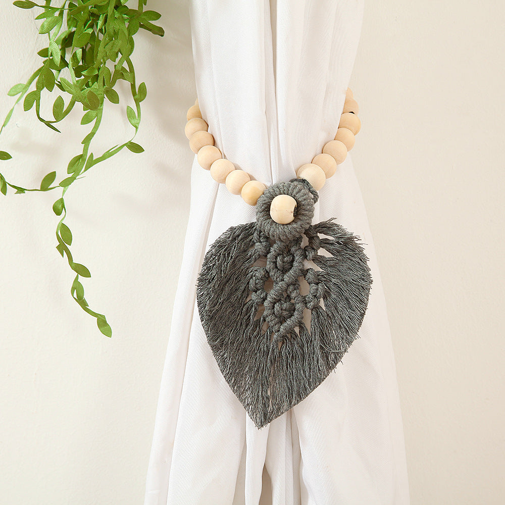 Macrame Curtain Tieback Holder | High & Bury