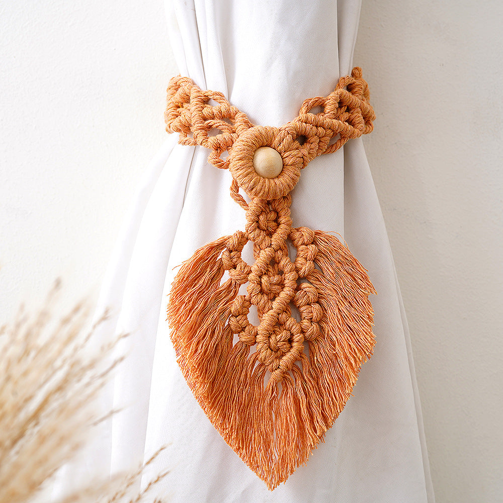 Macrame Curtain Tieback Holder | High & Bury