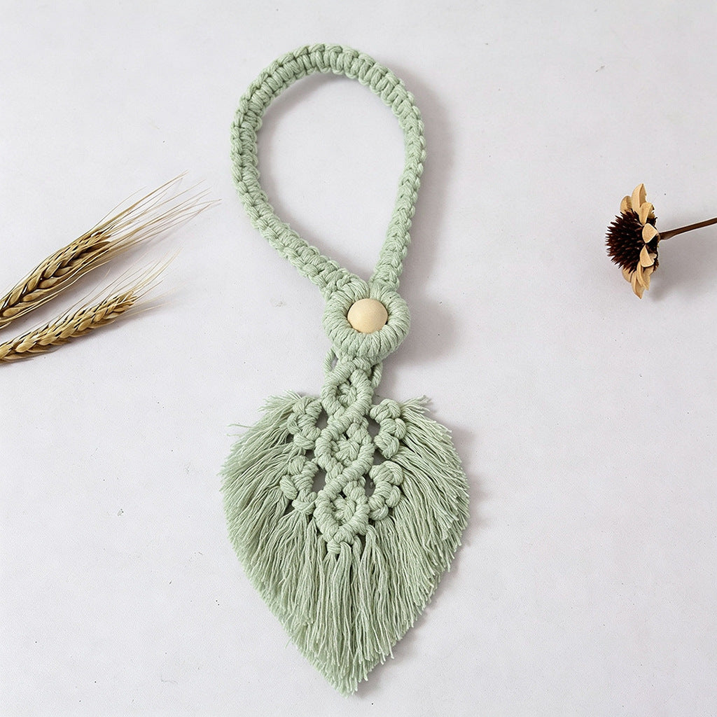 Macrame Curtain Tieback Holder | High & Bury