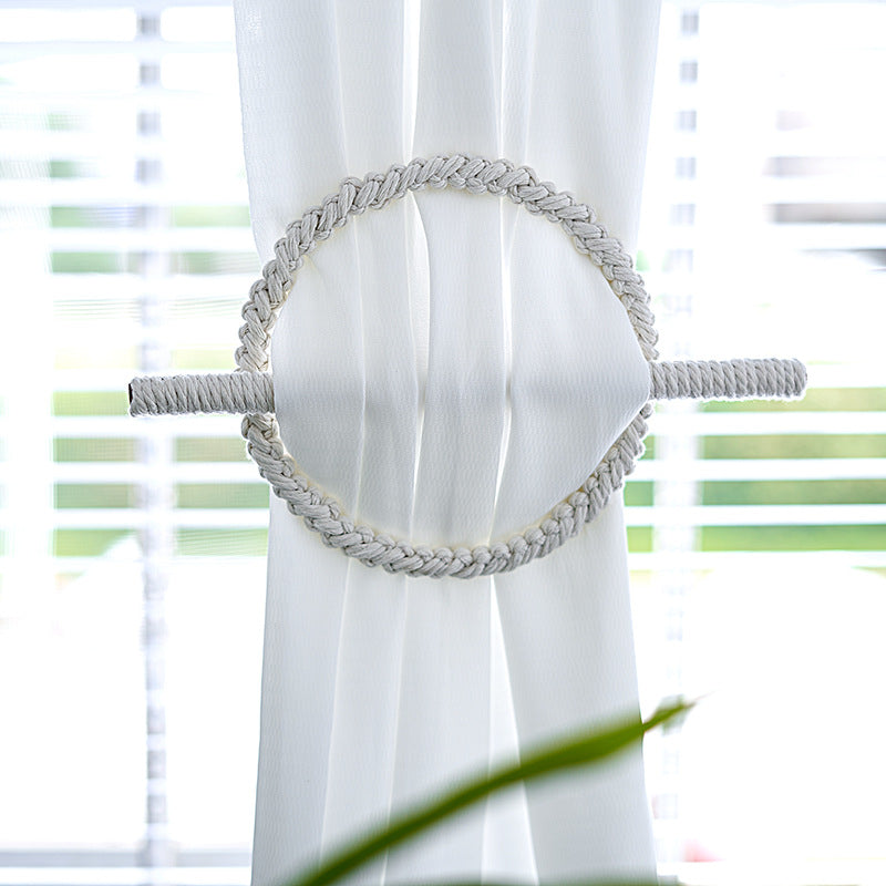 Macrame Curtain Tieback Holder Model 6Mr3 | High & Bury