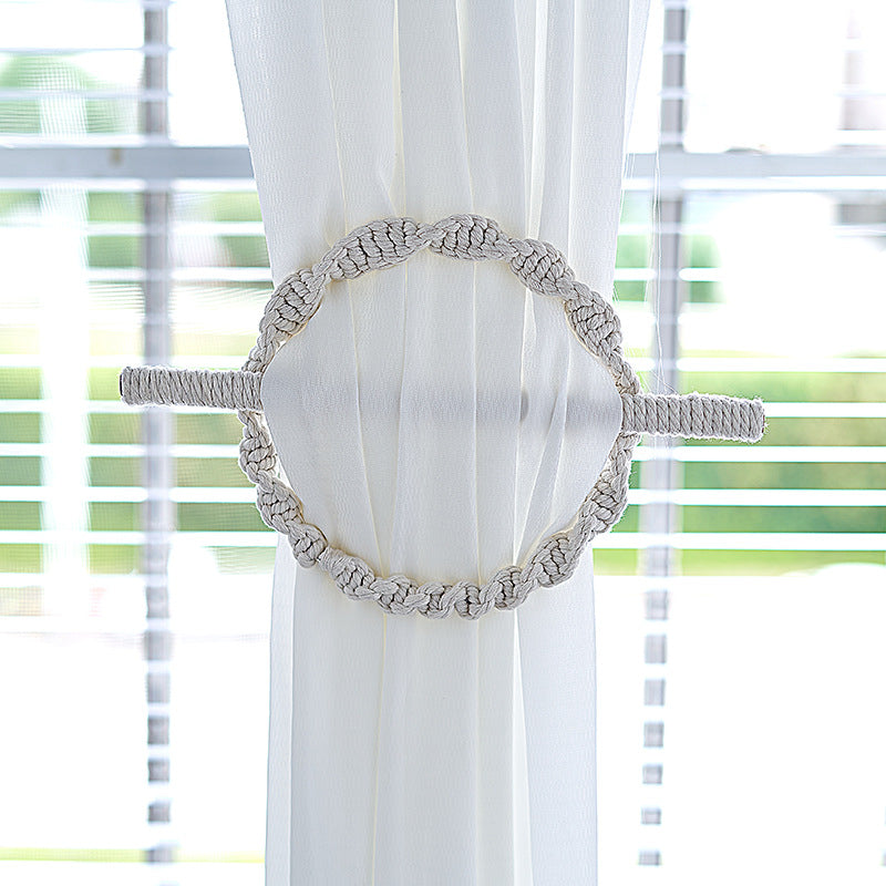 Macrame Curtain Tieback Holder Model 6Mr3 | High & Bury