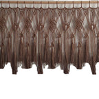 Macrame Curtain with Decorative Fringe | High & Bury