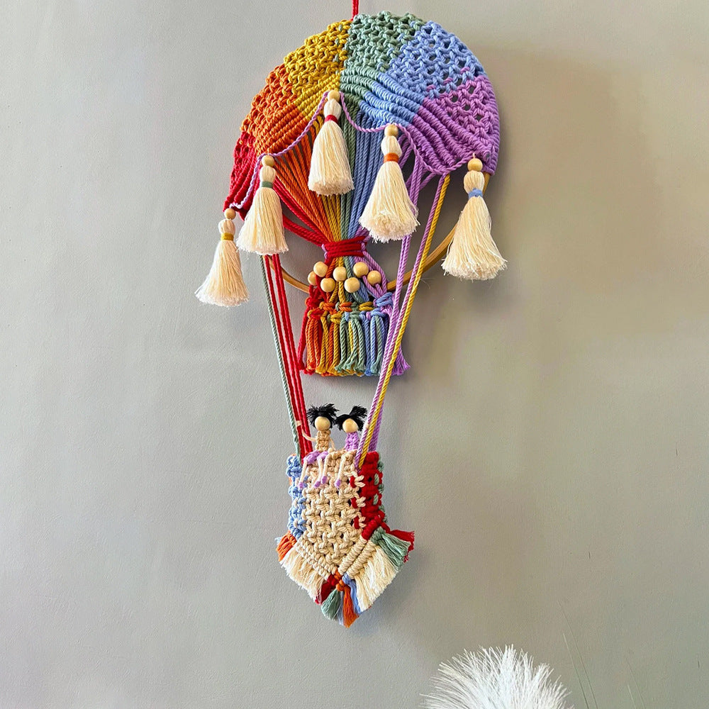 Macrame Decoration in Hot Air Balloon Design | High & Bury