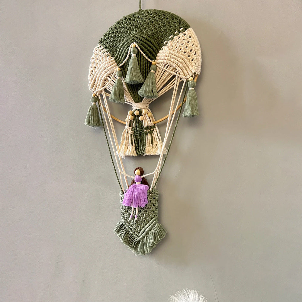 Macrame Decoration in Hot Air Balloon Design | High & Bury