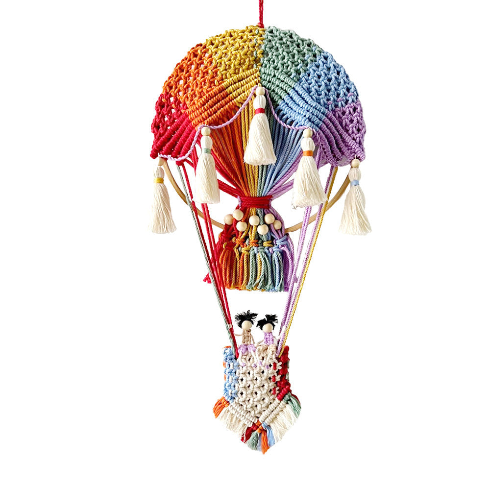 Macrame Decoration in Hot Air Balloon Design | High & Bury