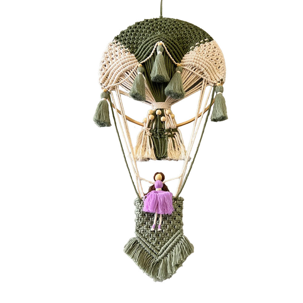 Macrame Decoration in Hot Air Balloon Design | High & Bury