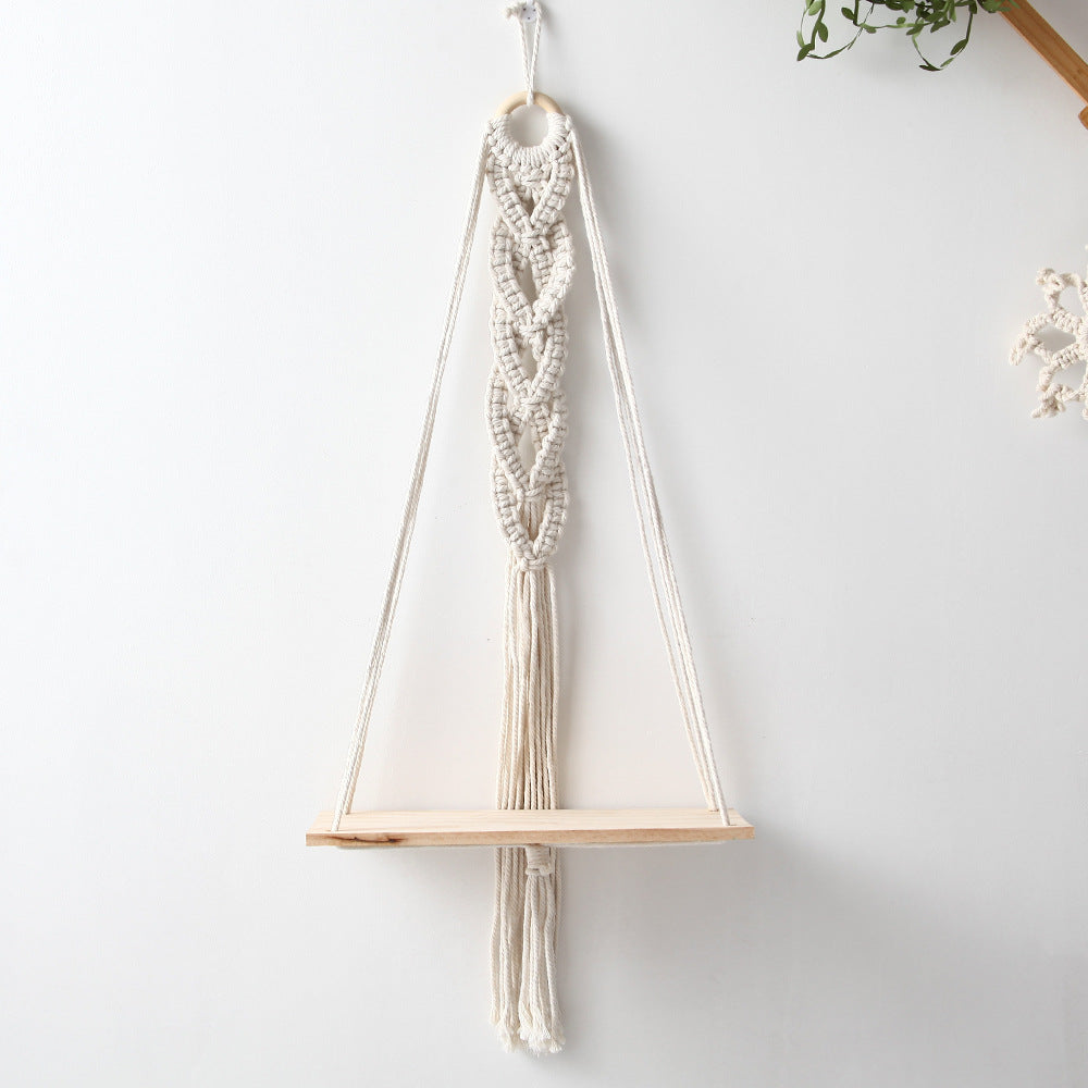 Macrame Decorative Hanging Shelf | High & Bury