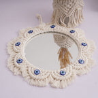 Macrame Decorative Round Mirror | High & Bury