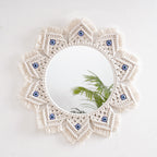 Macrame Decorative Round Mirror | High & Bury
