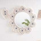 Macrame Decorative Round Mirror | High & Bury