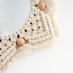 Macrame Decorative Star-Shaped Wall Mirror | High & Bury