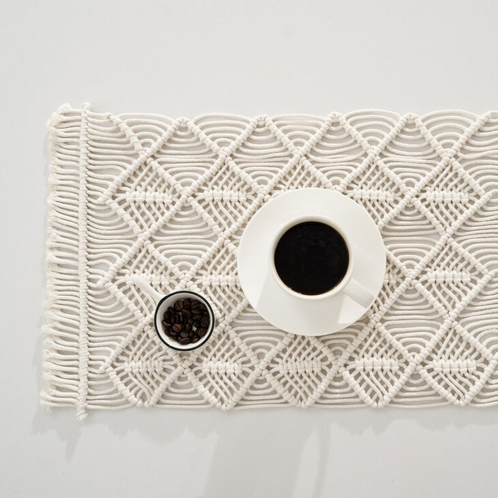 Macrame Decorative Table Runner | High & Bury