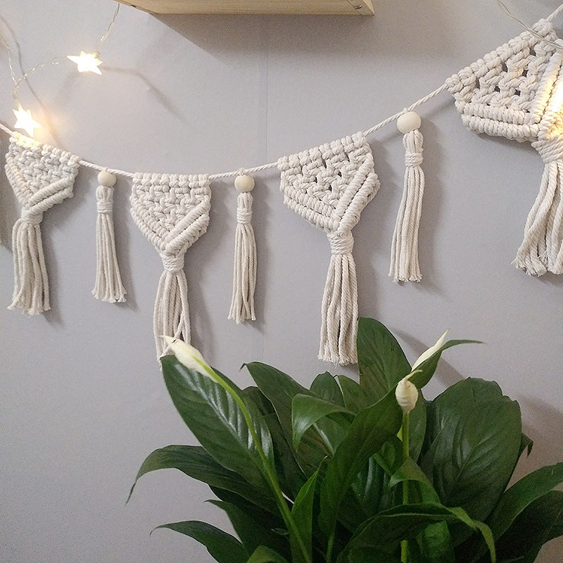 Macrame Decorative Wall Garland | High & Bury